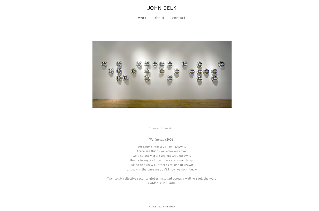 Artist John Delk
